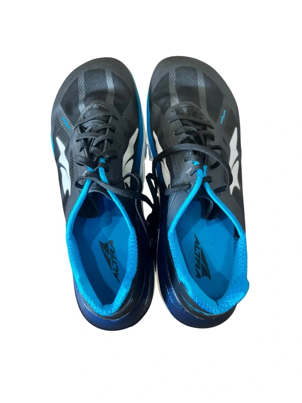 Altra Mens Duo Trail Running Shoes Black Blue Size 13 Cushioned Lightweight